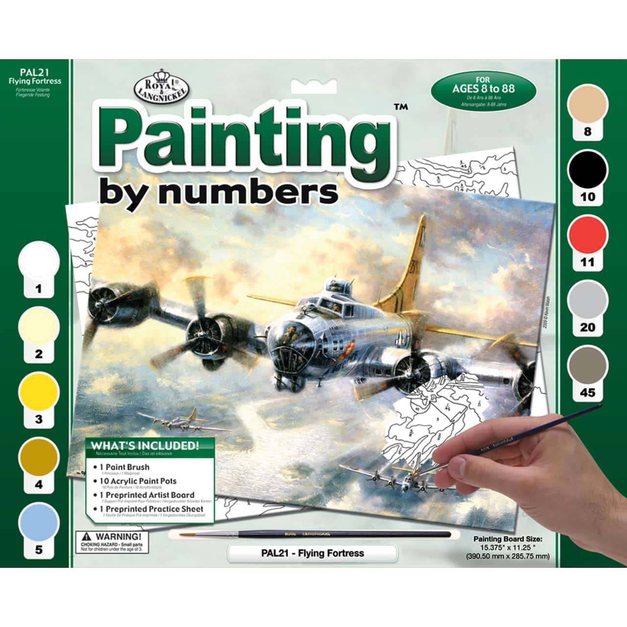 Royal Langnickel&#xAE; Flying Fortress Painting by Numbers Kit